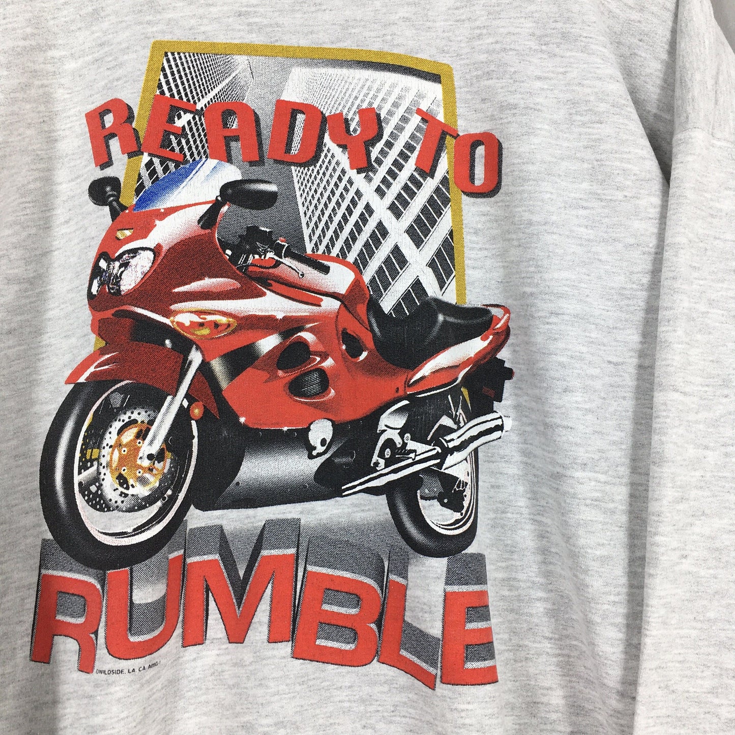 Motorcycle Ready To Rumble Sweatshirt XLarge