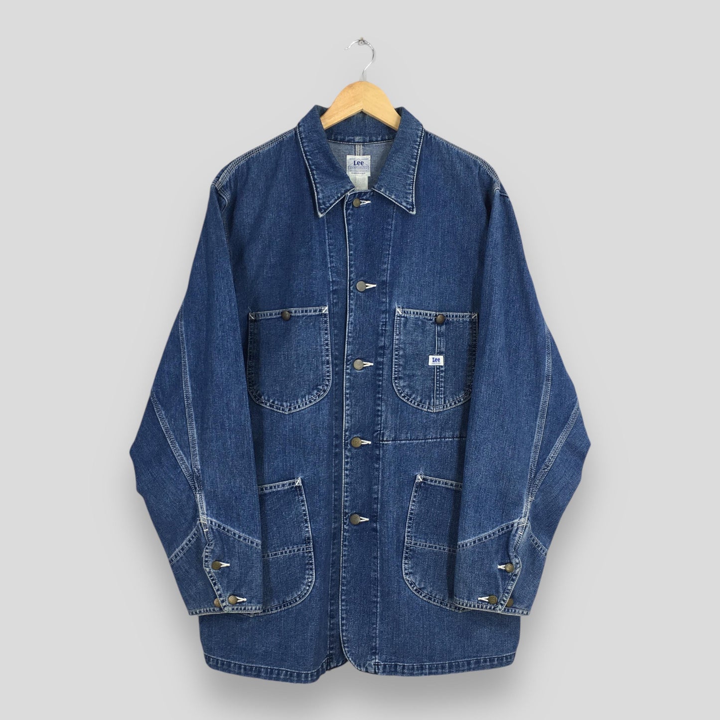 Lee Sanforized Denim Worker Jacket Large