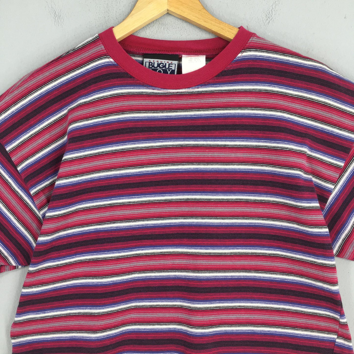 Bugle Boy Multicolor Stripes T shirt Large