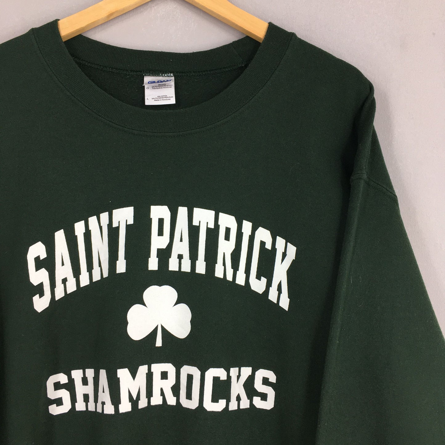 Saint Patrick Shamrock Sweatshirt Large