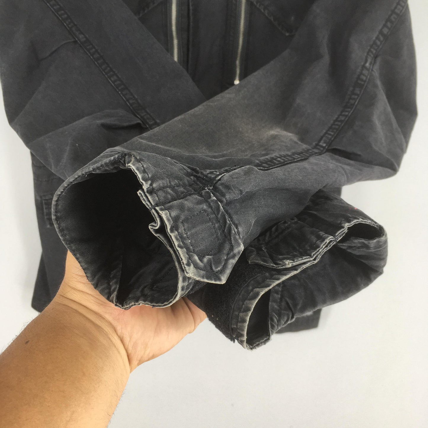 Y2K Stussy Gear Black M-65 Field Jacket Medium