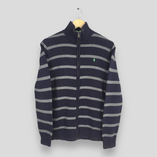 Polo Ralph Lauren Zipper Striped Sweatshirt Small