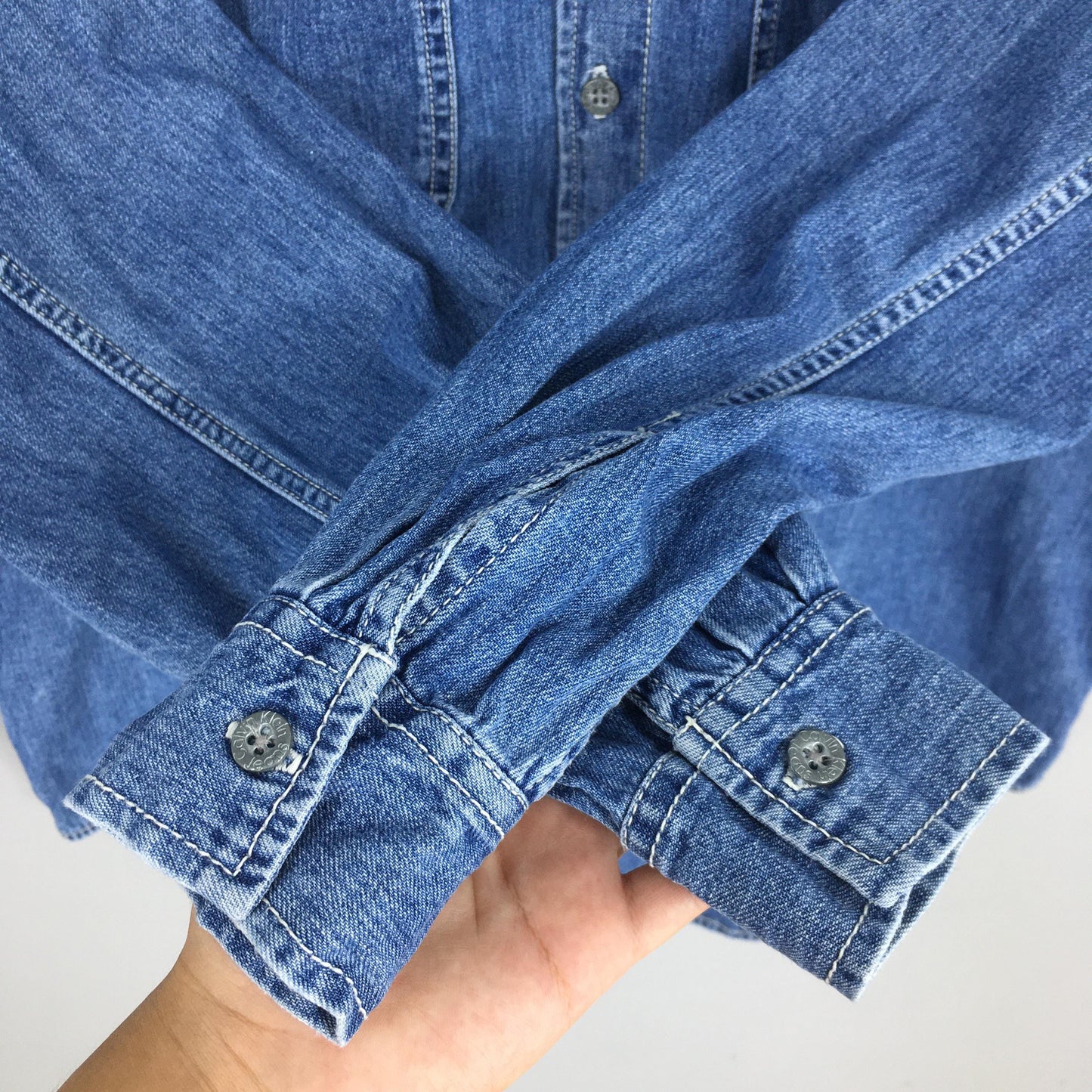 Calvin Klein Jeans Blue Denim Shirt Small