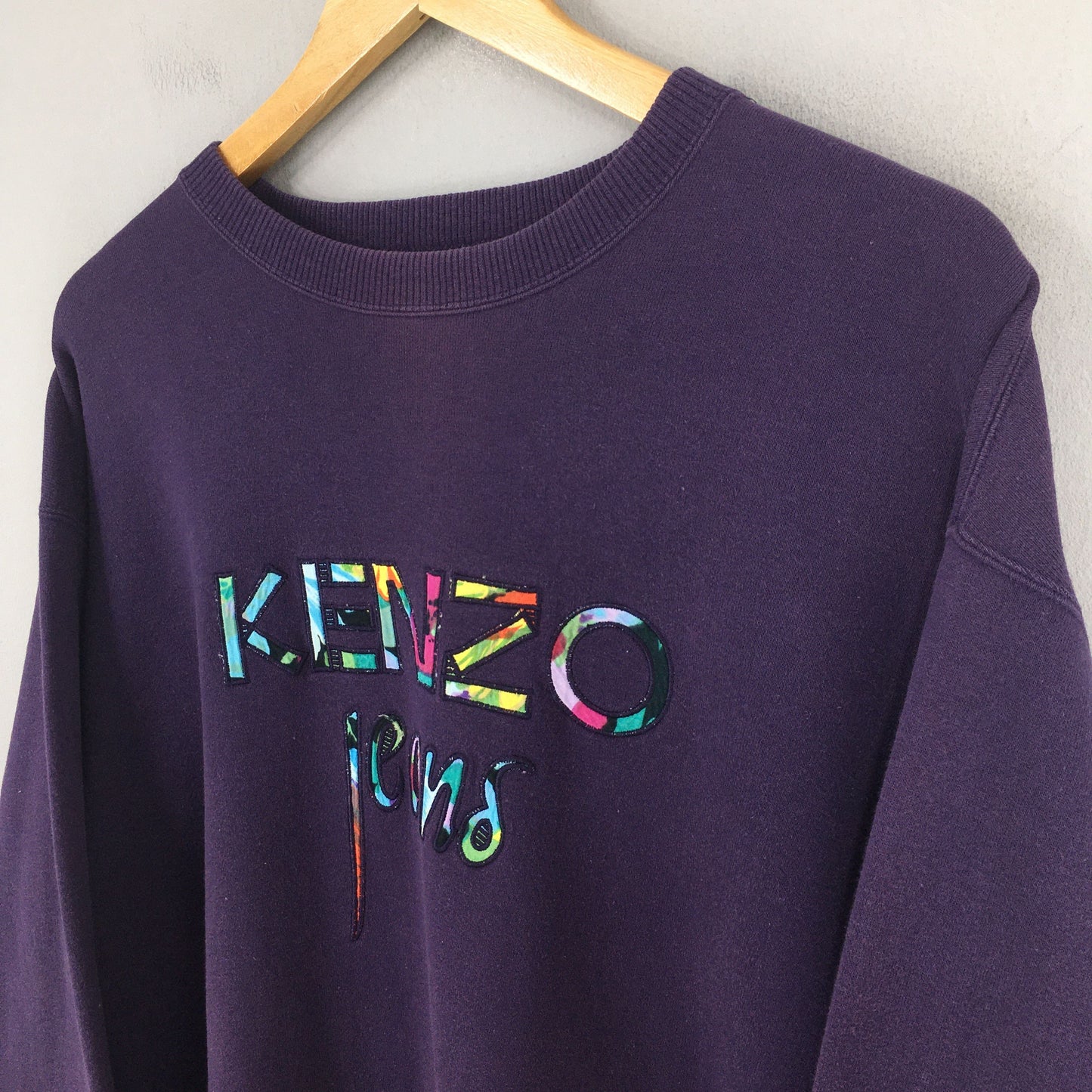 Kenzo Jeans Purple Sweatshirt Large