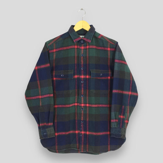 LL Bean Flannel Checkered Shirt Men Small