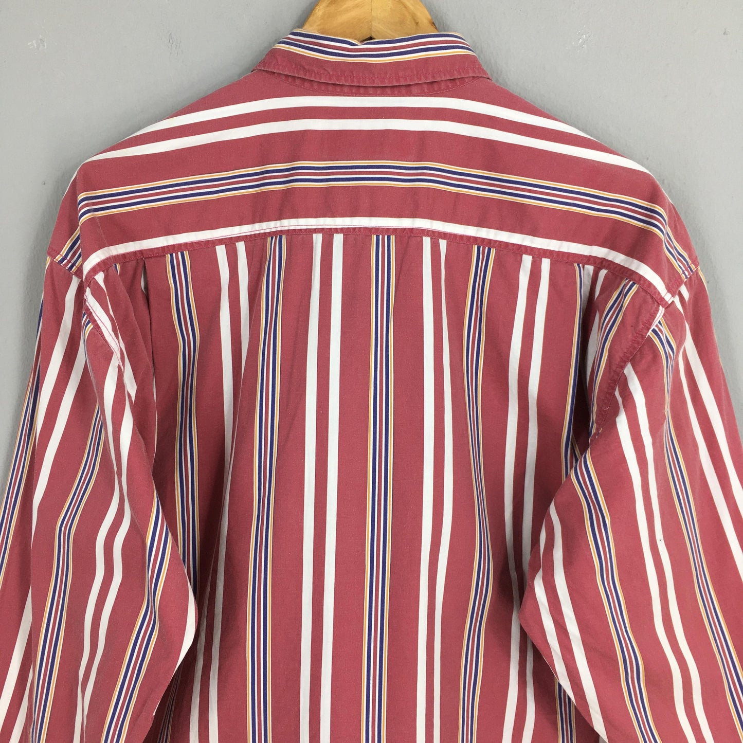 Life Tools Multicolor Red Stripes Flannel Shirt Large