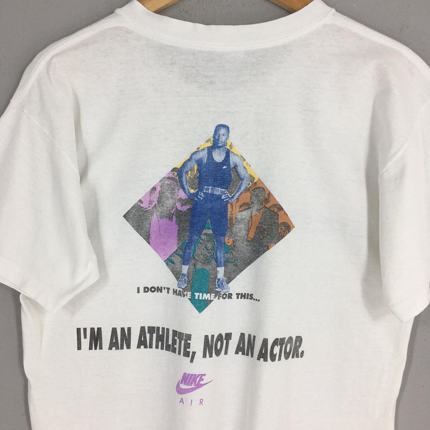 90s Nike Air Bo Jackson White T shirt Medium