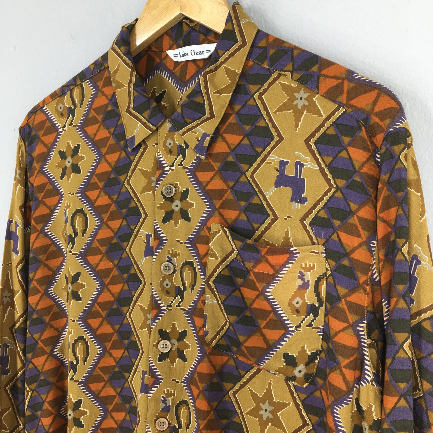 Tribal Navajo Pattern Party Shirt Medium