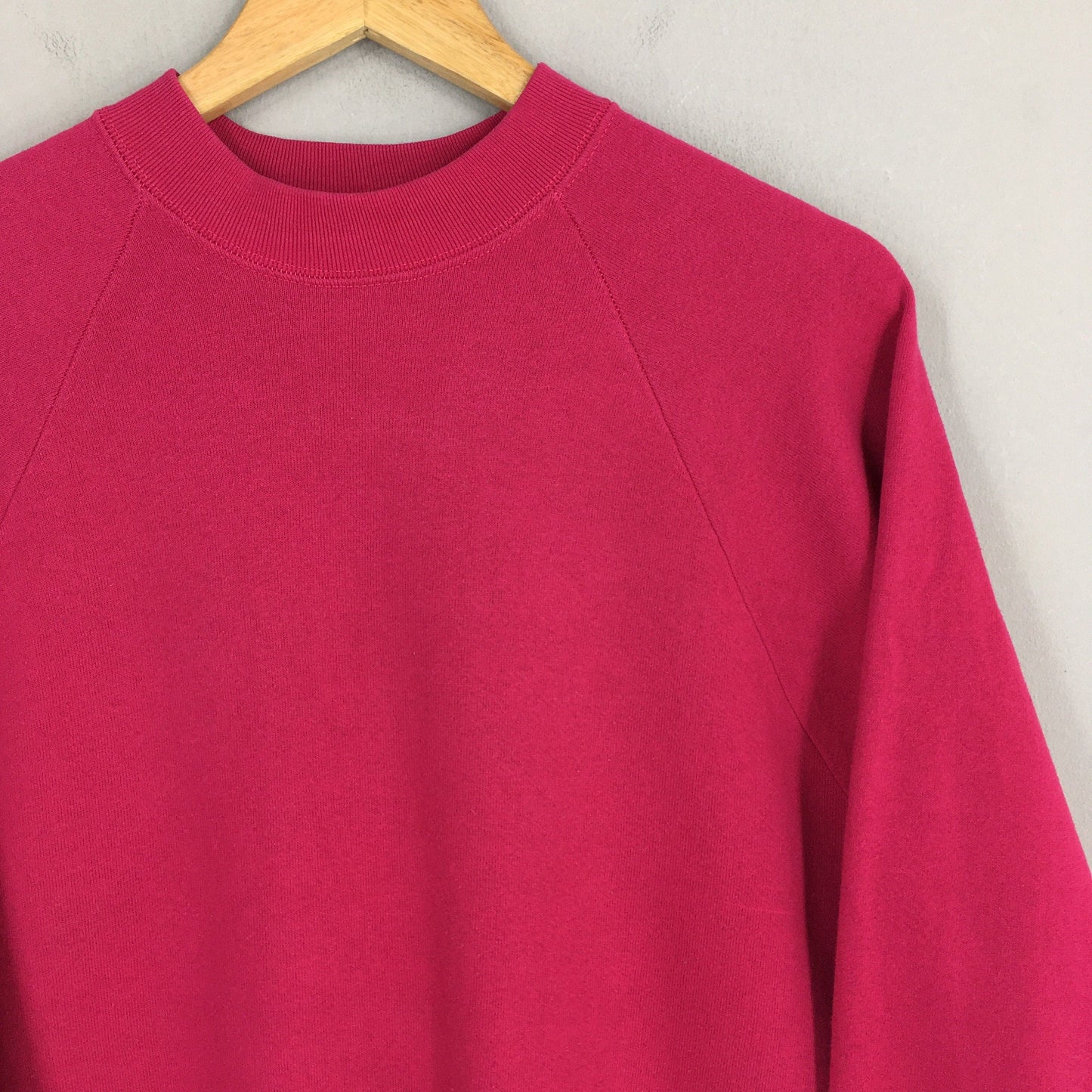 Fruit Of The Loom Soft Pink Plain Crewneck Jumper XL