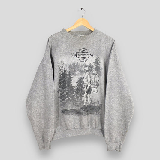 American Wilderness Deer Sweatshirt XLarge