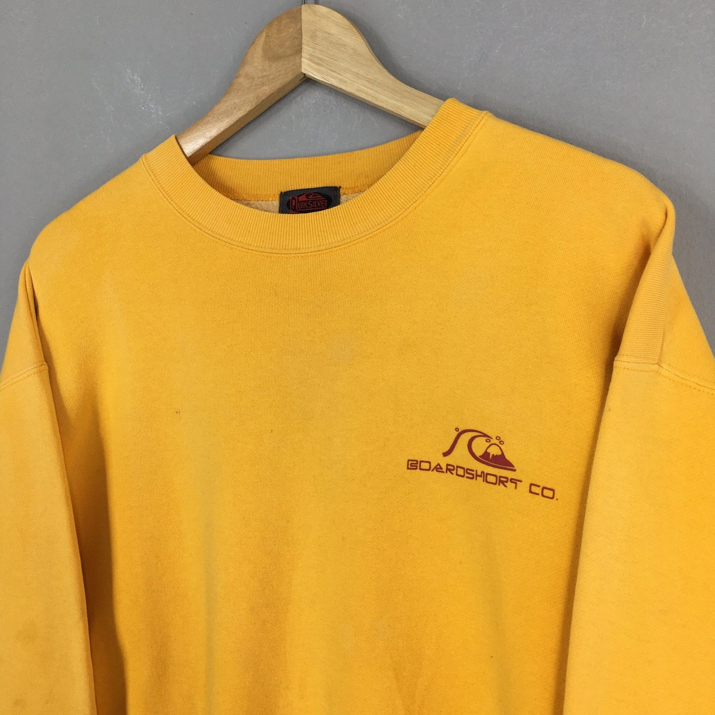 Quiksilver Surf Yellow Sweatshirt Large