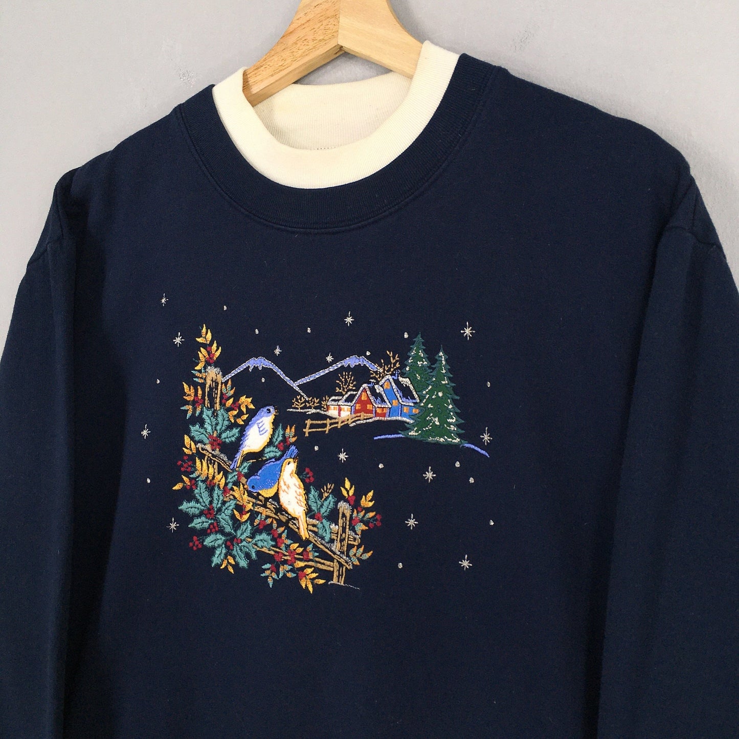 Cardinal Bird Blue Sweatshirt XLarge