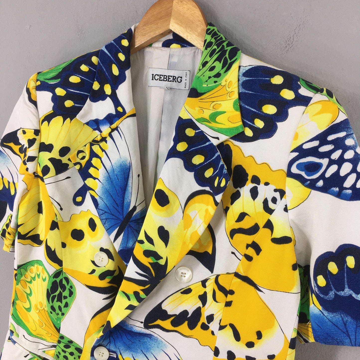 Iceberg Button Ladies Double Breasted Coat Small