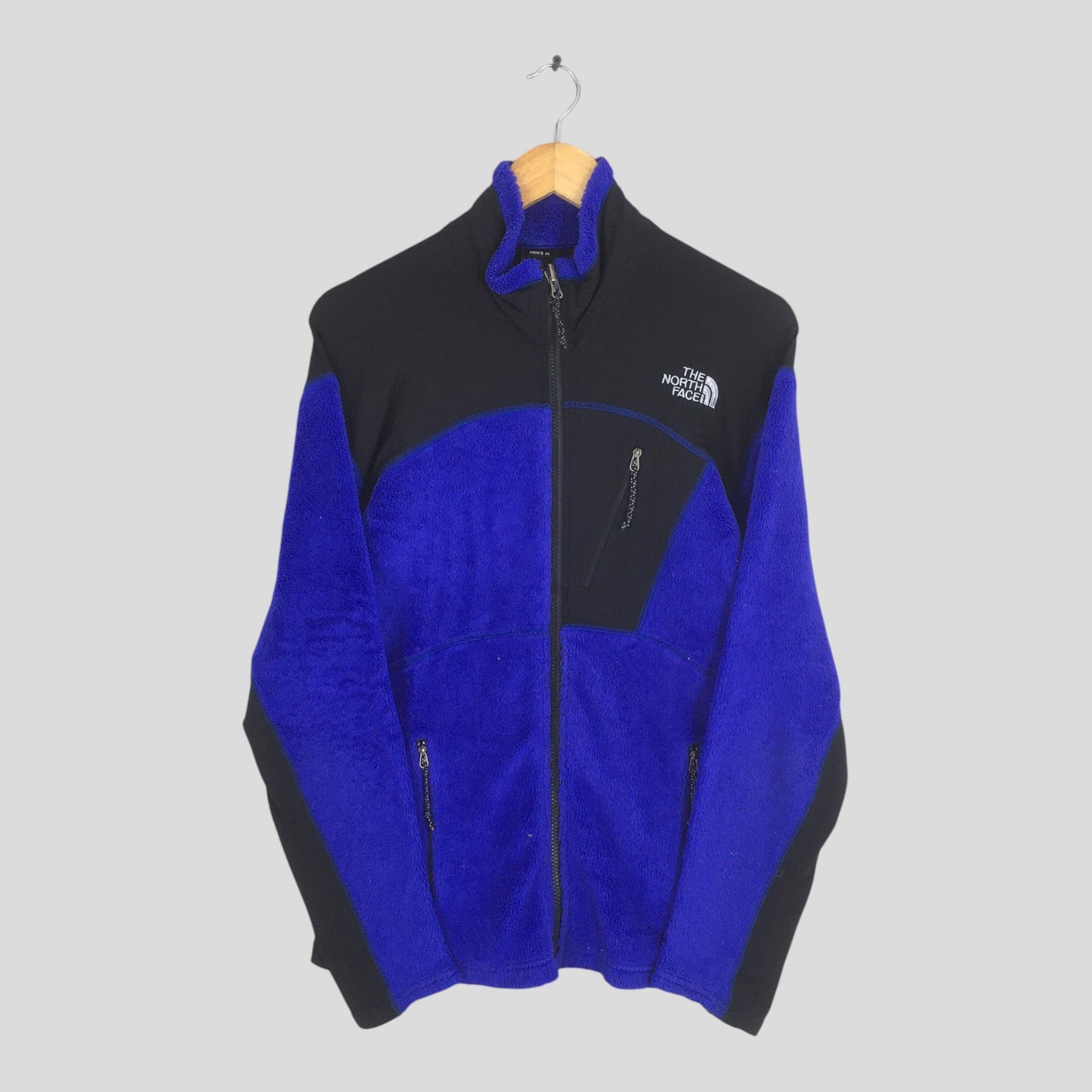 The North Face Blue Fleece Zipper Sweater Medium