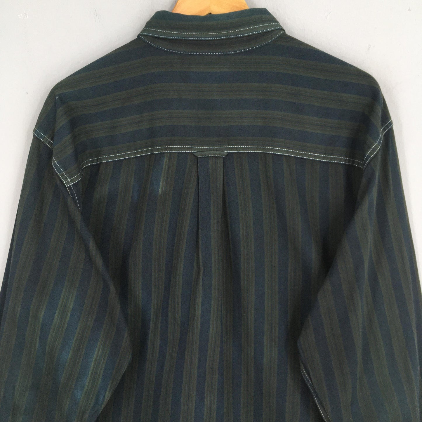 Basics Editions Multicolor Stripes Flannel Shirt Large