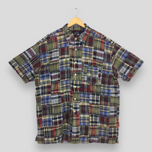 Nautica Patchwork Checkered Shirt 2XLarge