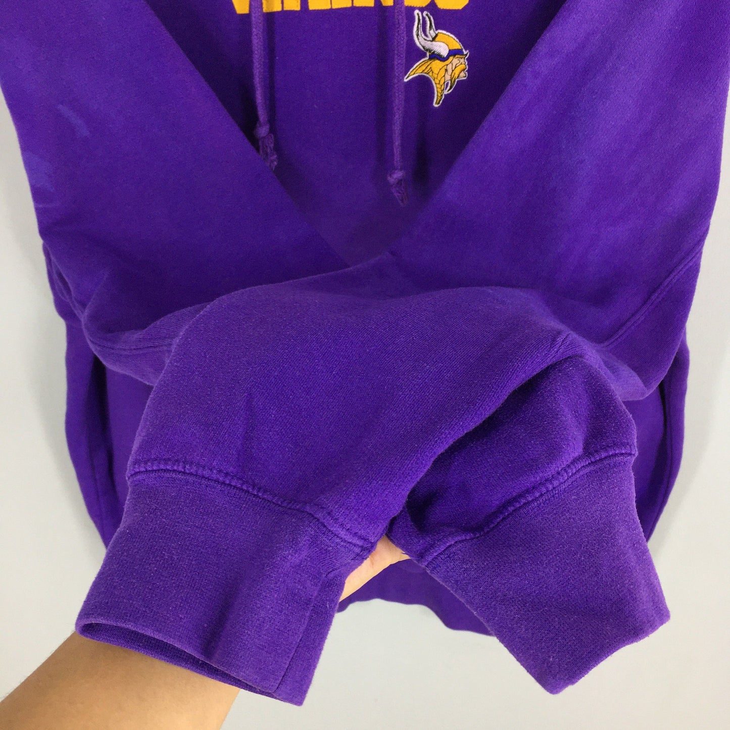 Minnesota Vikings NFL Rugby Purple Hoodie Pullover XL