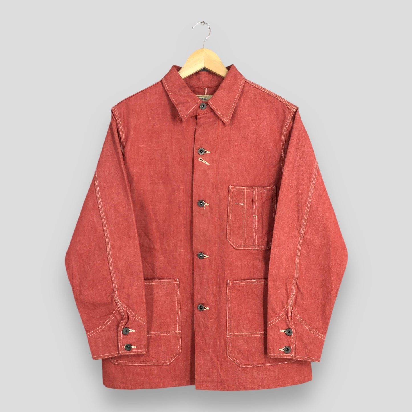 Johnbull Denim Workers Red Jacket Medium