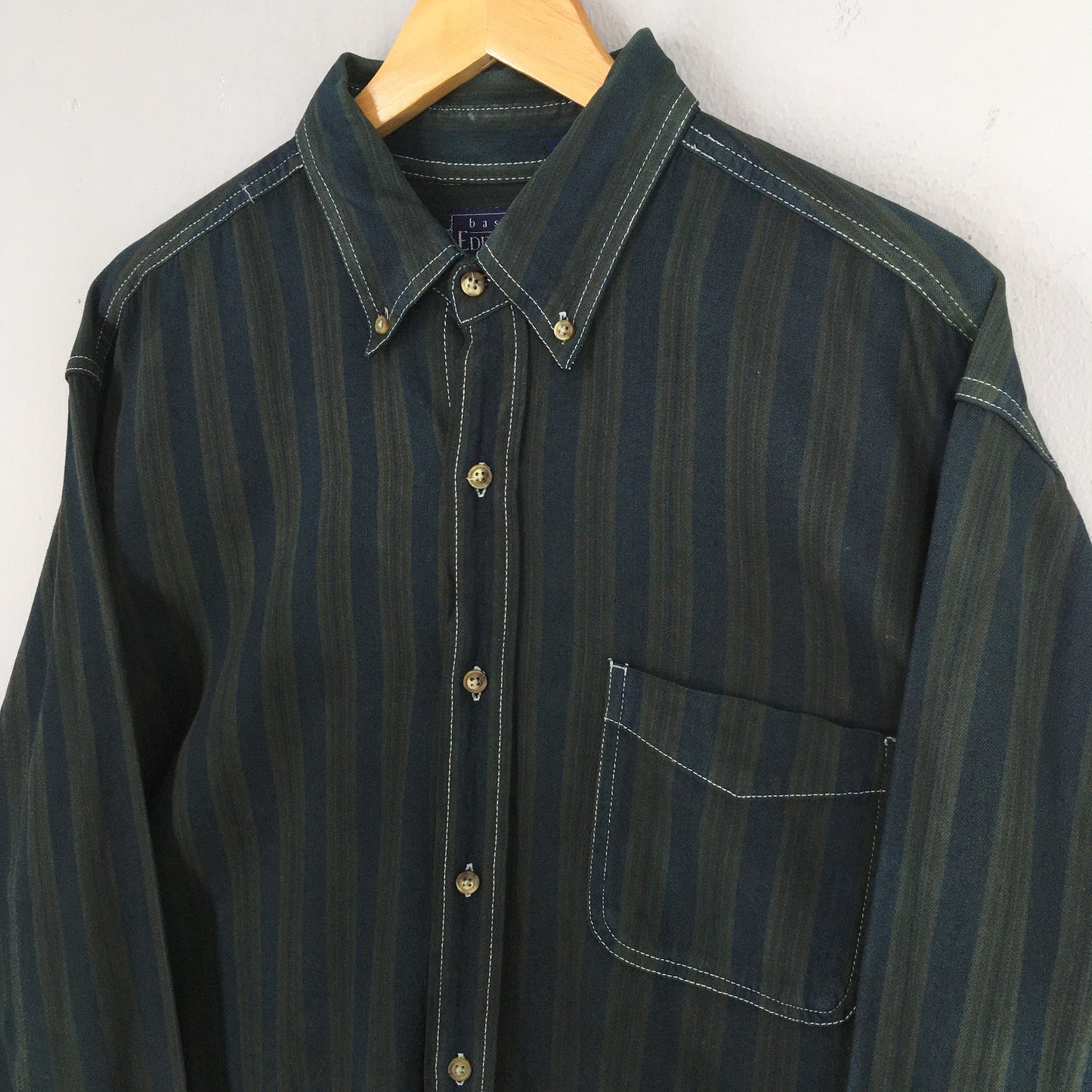 Basics Editions Multicolor Stripes Flannel Shirt Large