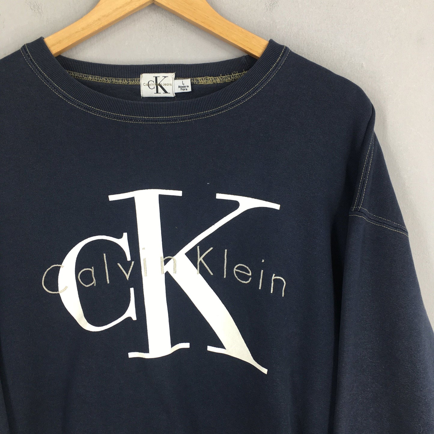 Calvin Klein Jeans Jumper Crewneck Women Large