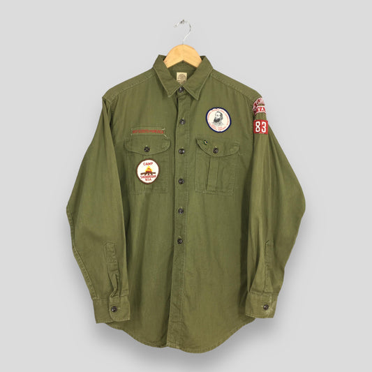 Boy Scouts Olive Shirt Medium