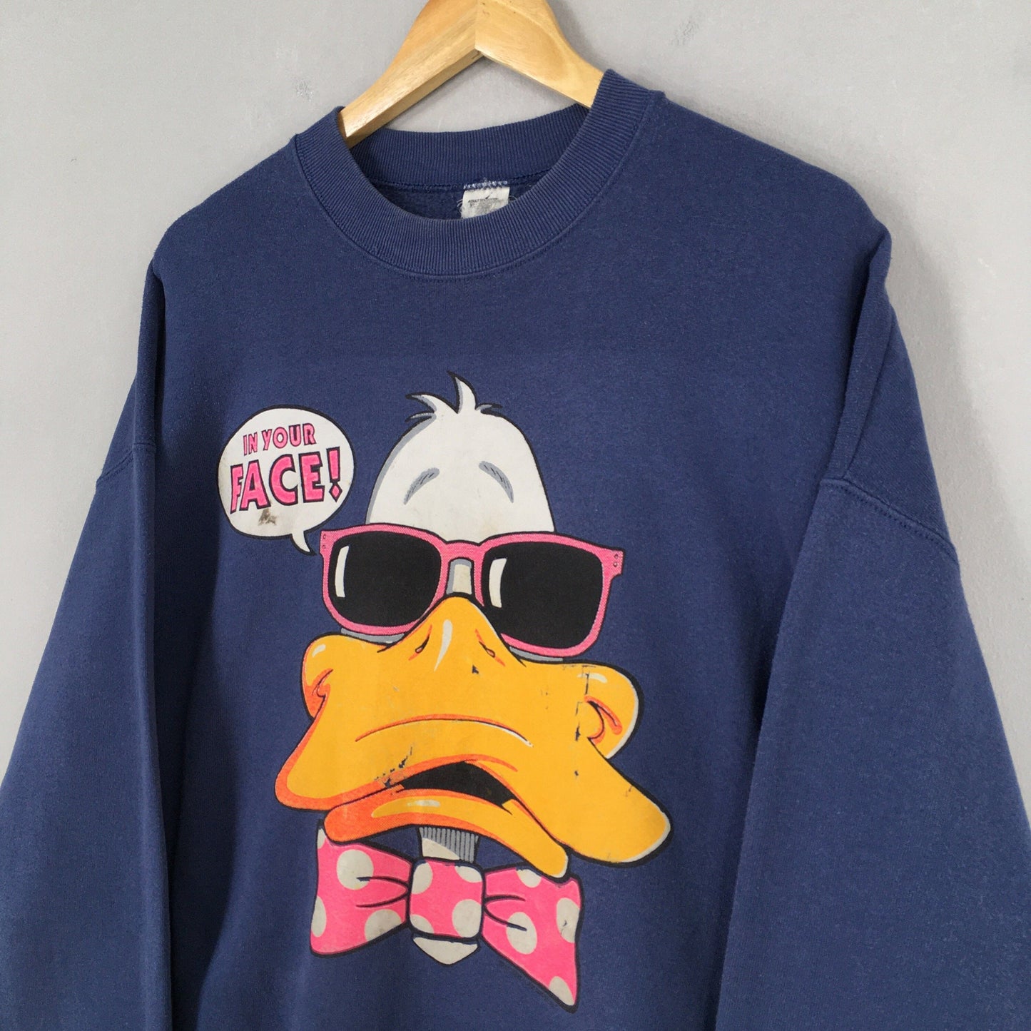 Donald Duck Disney Blue Sweatshirt XLarge