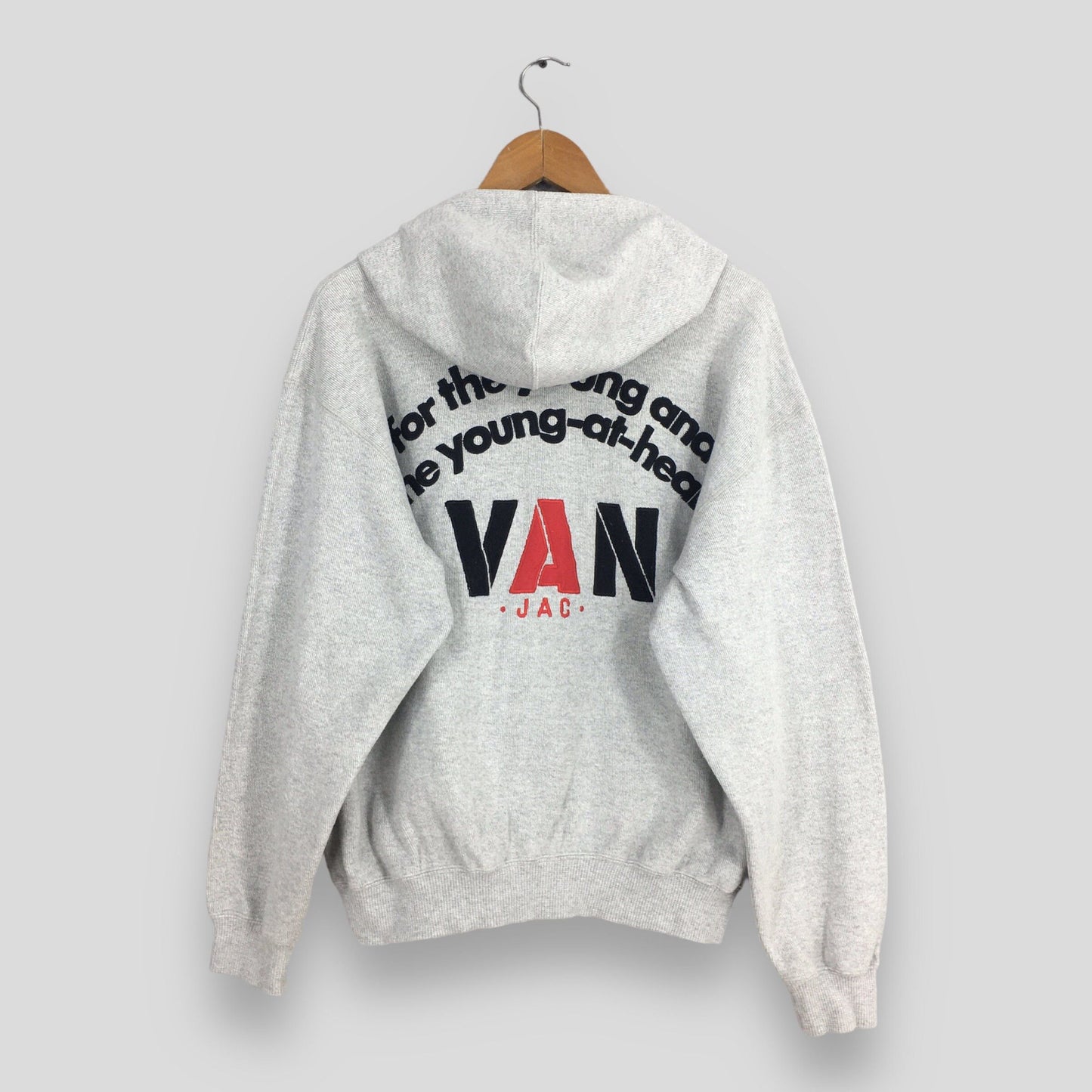 Van Jac Japanese Streetwear Gray Sweatshirt Large