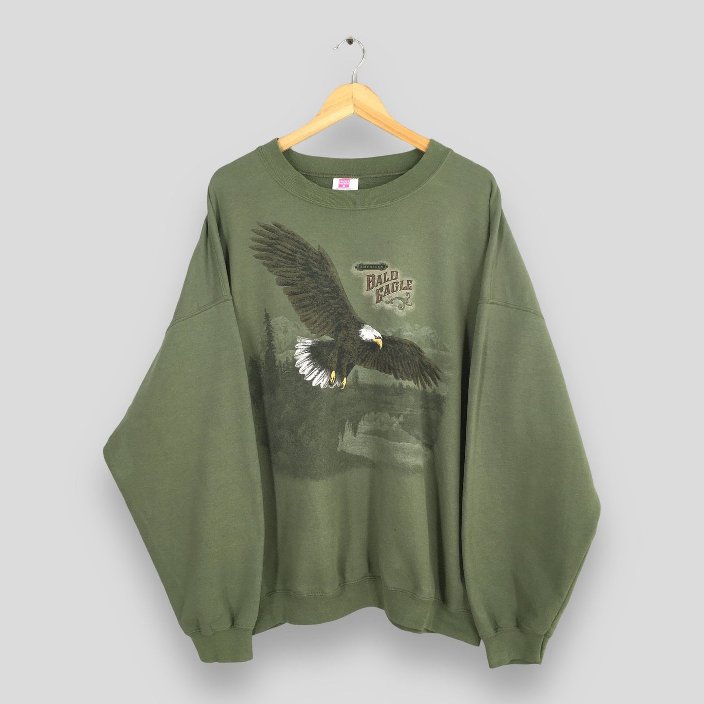 Alaska Bald Eagles Green Sweatshirt XXLarge