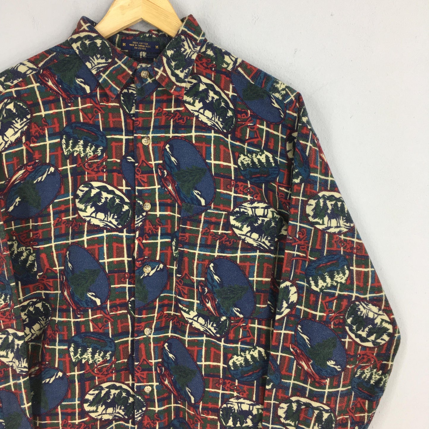 The Arrow Company Pop Art Flannel Shirt Medium
