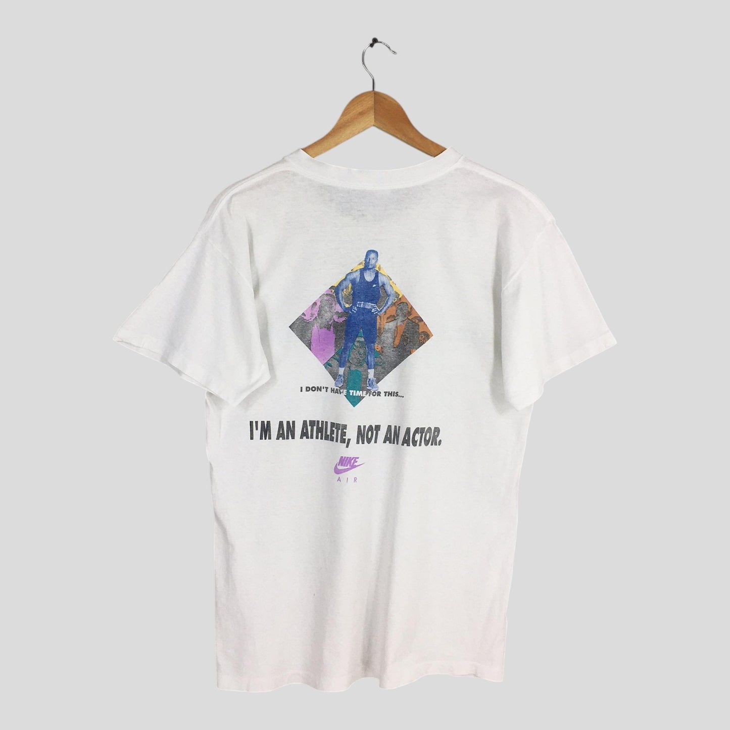 90s Nike Air Bo Jackson White T shirt Medium