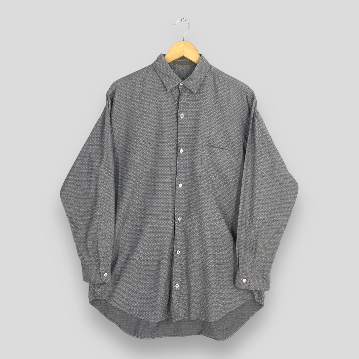 Ys For Men Yohji Yamamoto Gray Shirt XLarge