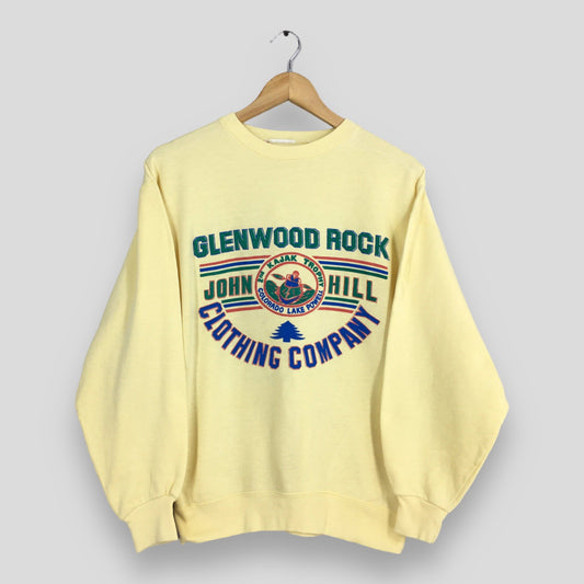 Vintage 90s Glenwood Rock Kayak Trophy Sweatshirt Medium