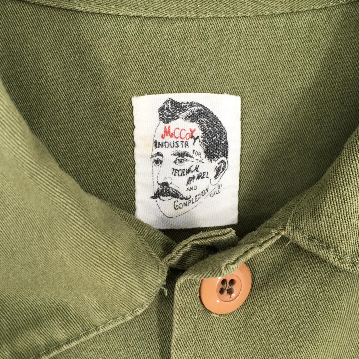 Real McCoy Industry Green Fatigue Shirt Large