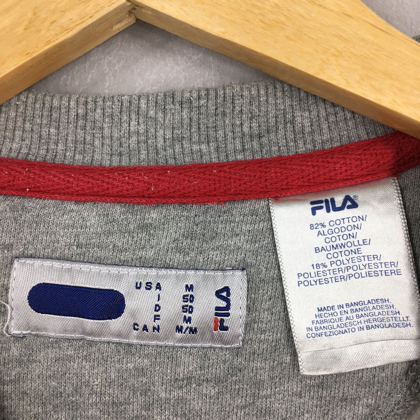 Fila Italia Sports Gray Sweatshirt Medium