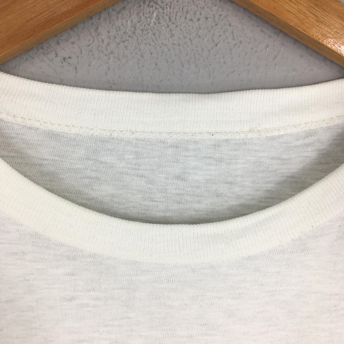 Apple Rainbow Macintosh Computer White T shirt Medium