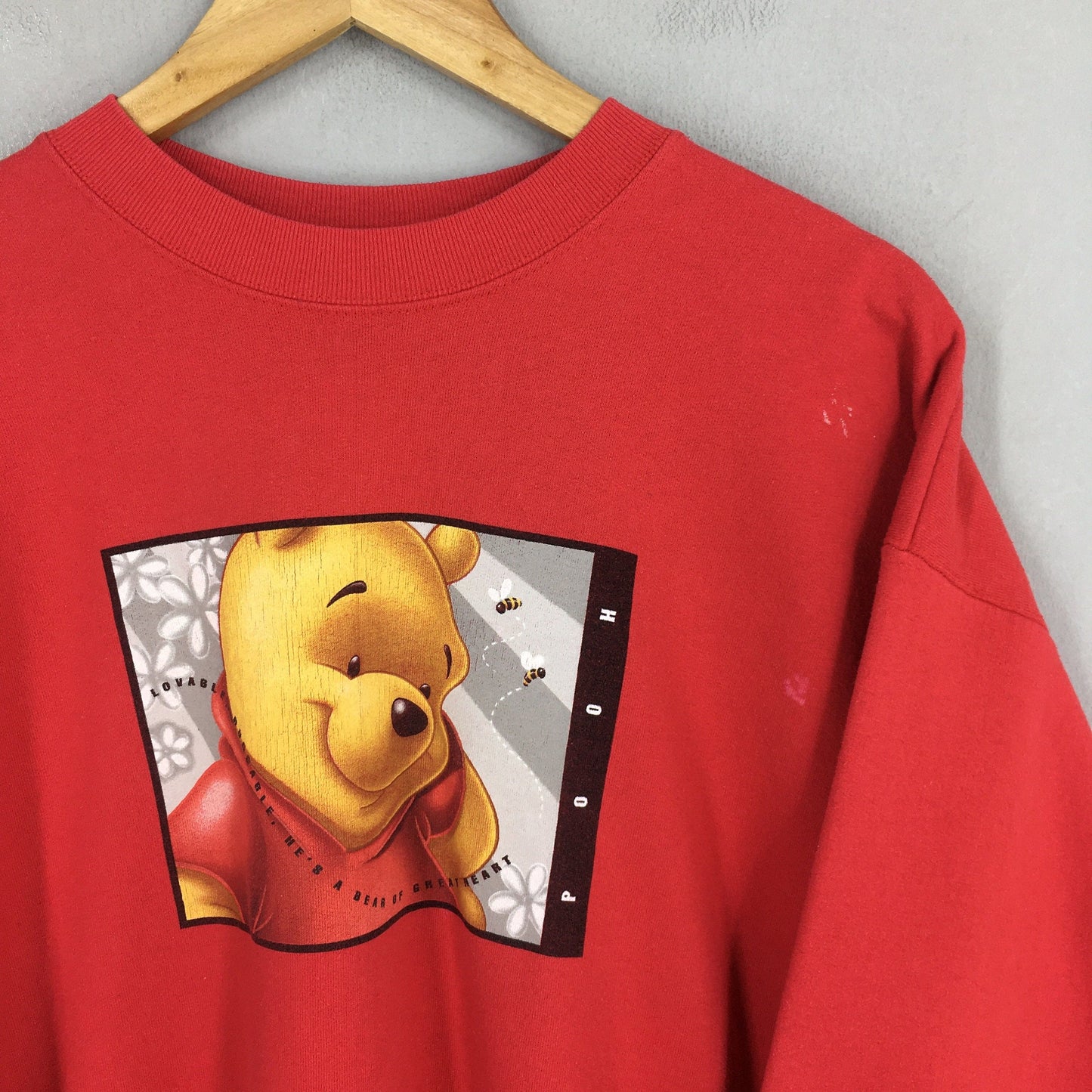 Winnie The Pooh Red Sweatshirt Large