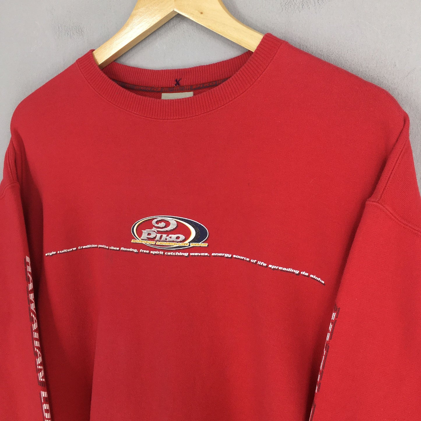 Piko Surf Red Sweatshirt Large