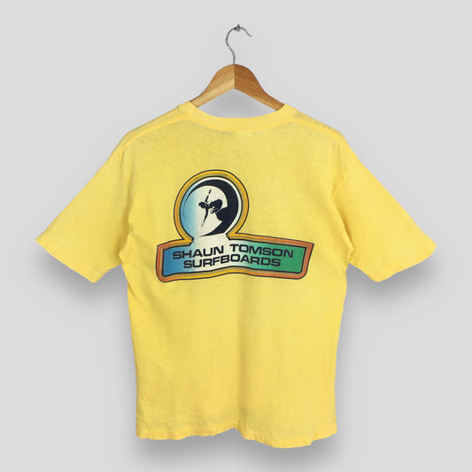 Shaun Tomson Surfer Yellow Tshirt Large