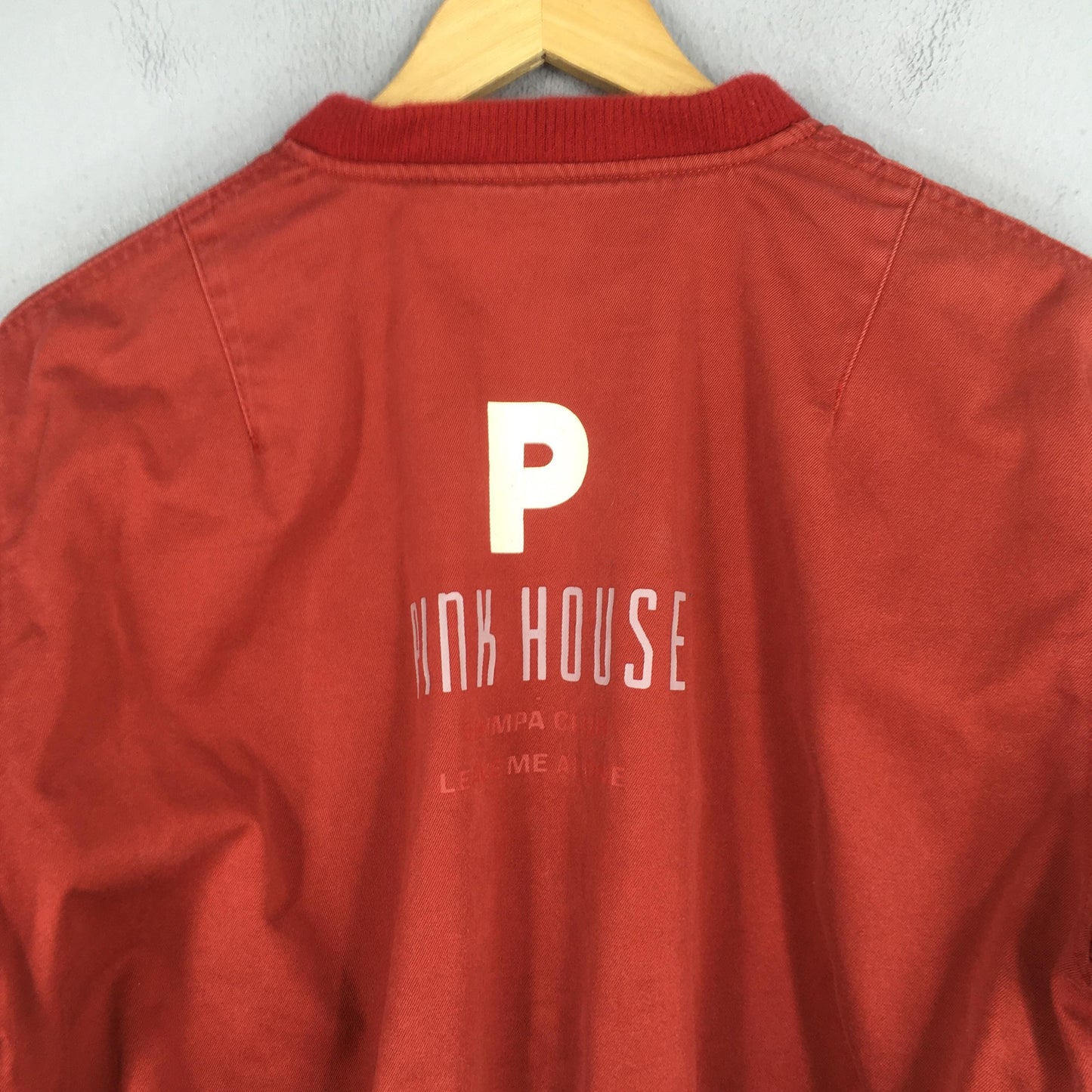 Pink House Japan Red Bomber Jacket Medium