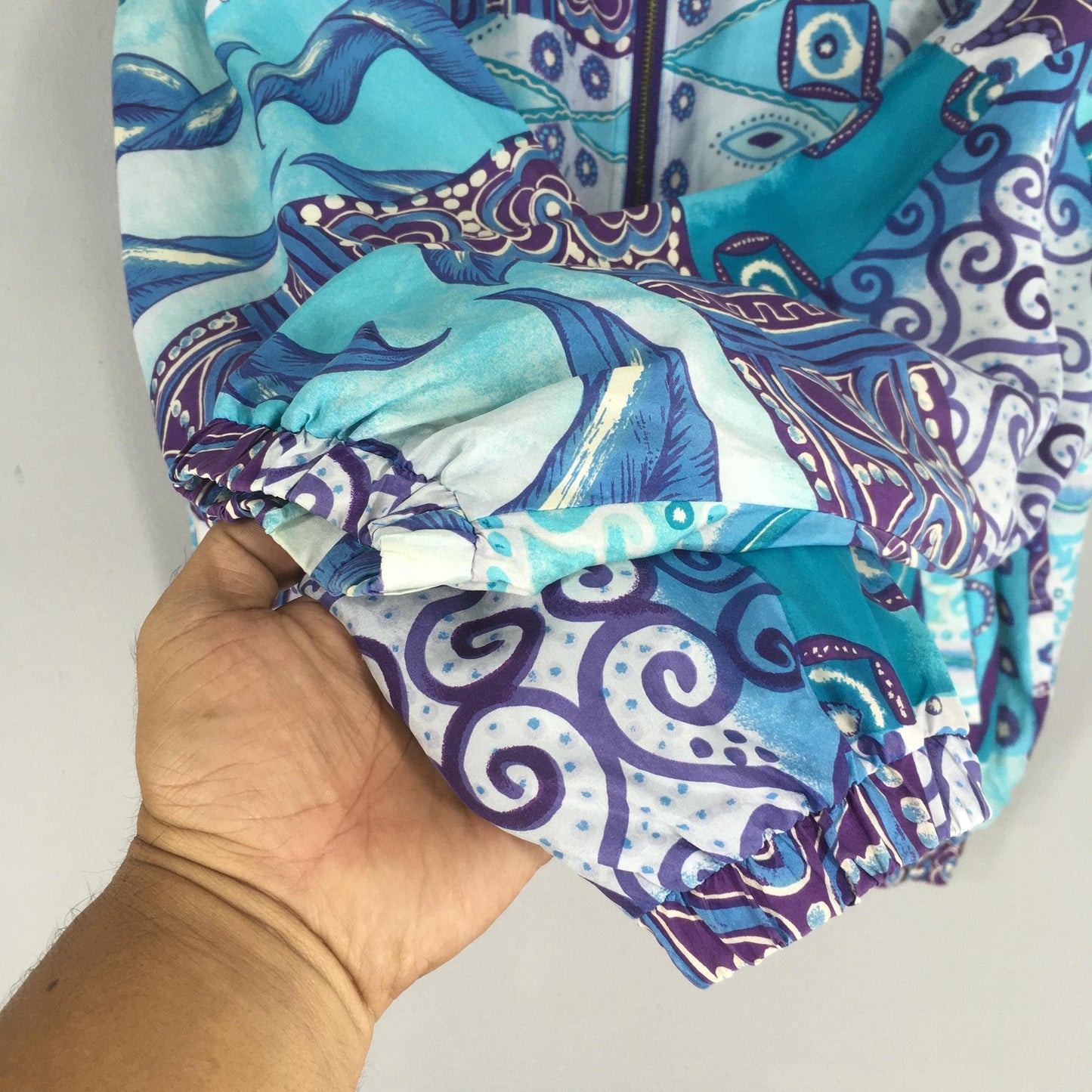 90's Royalty Baroque Silk Jacket Small