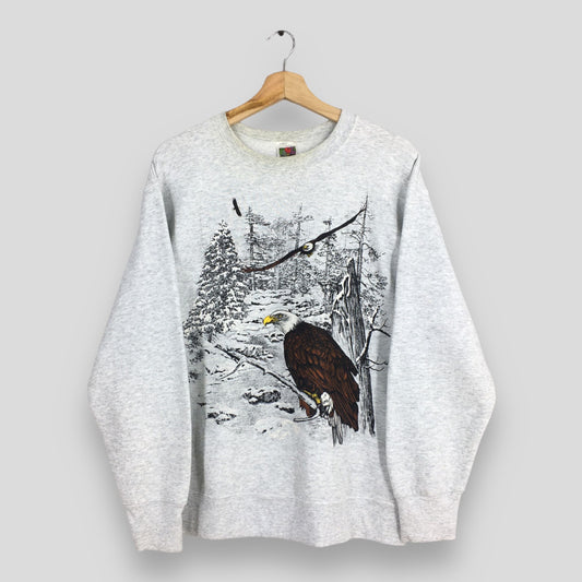 Bald Eagles Hawk Animal Fly Free Sweatshirt Medium