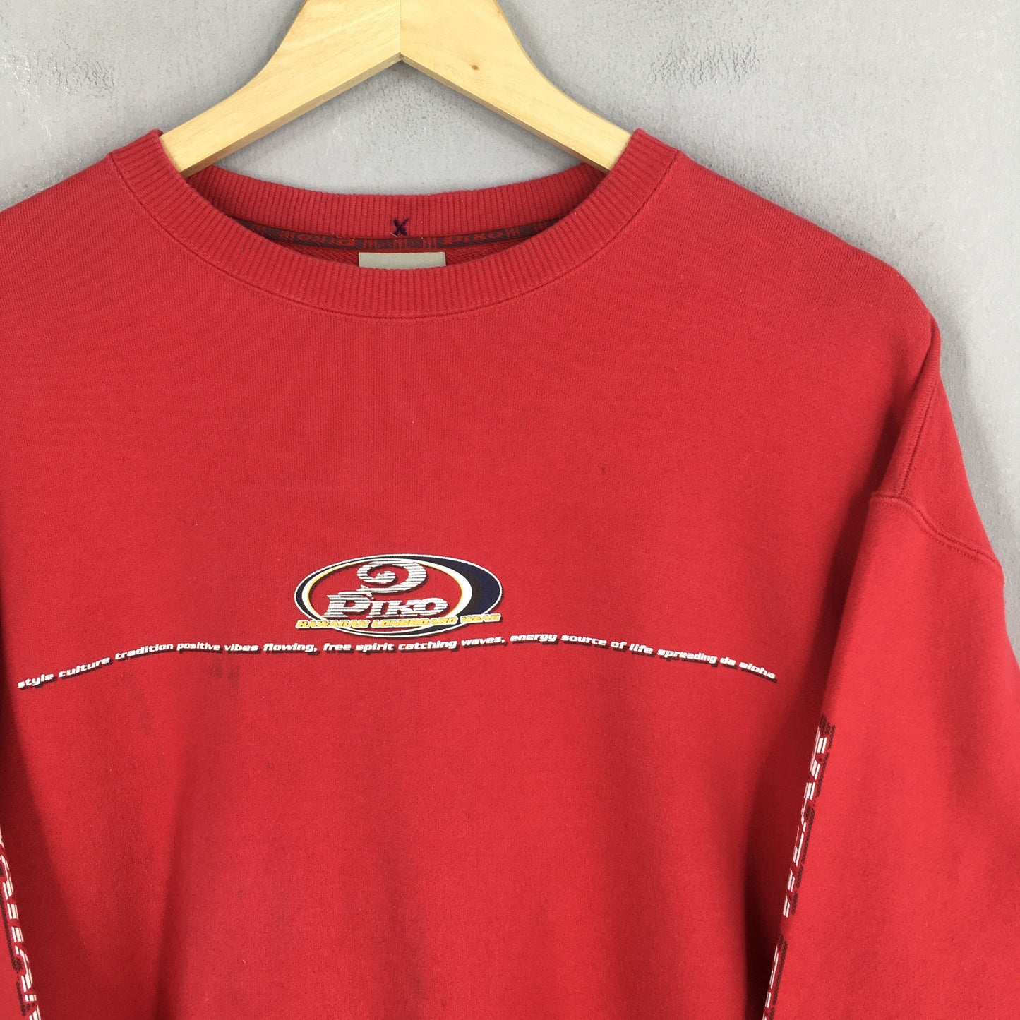 Piko Surf Red Sweatshirt Large