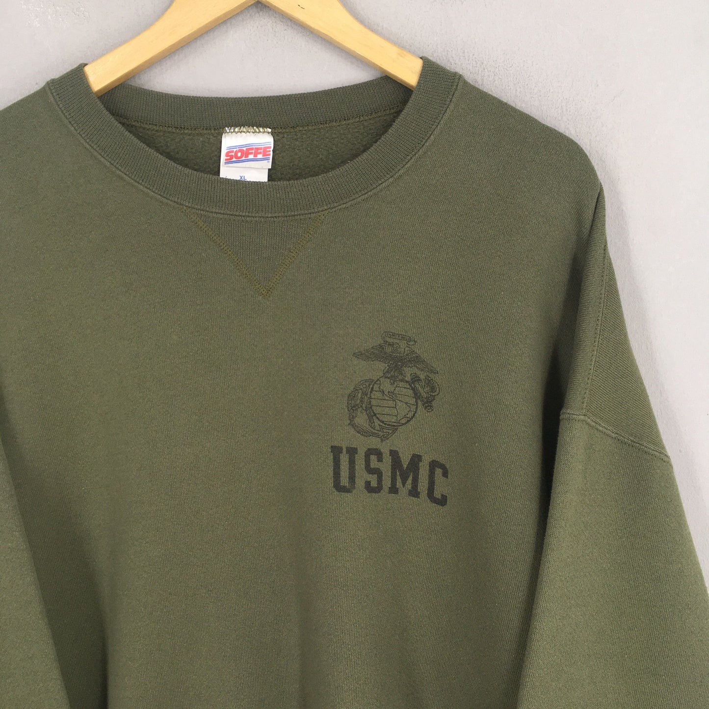 Usmc Marines Green Sweatshirt XLarge