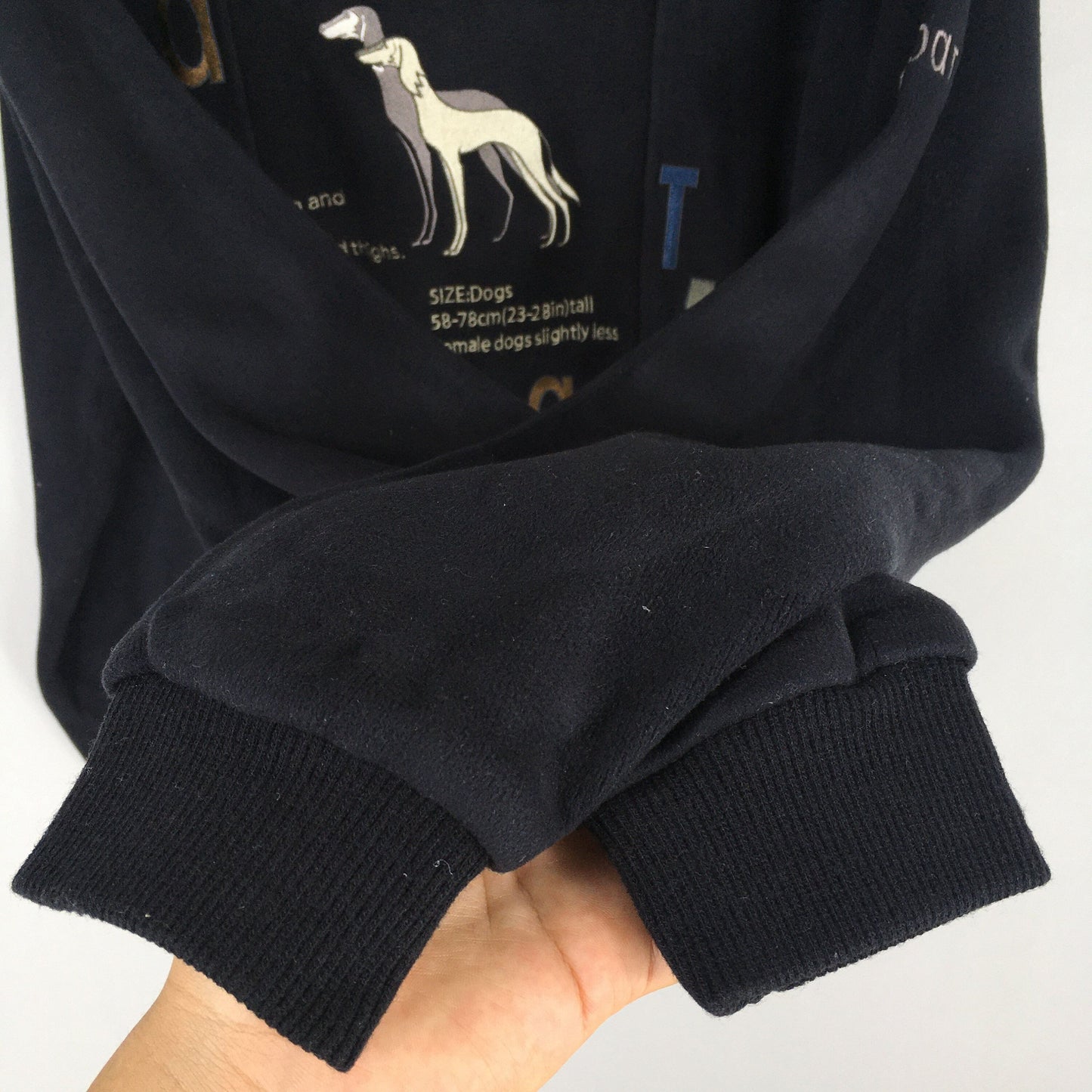 Adabat Dog Black Sweatshirt Large