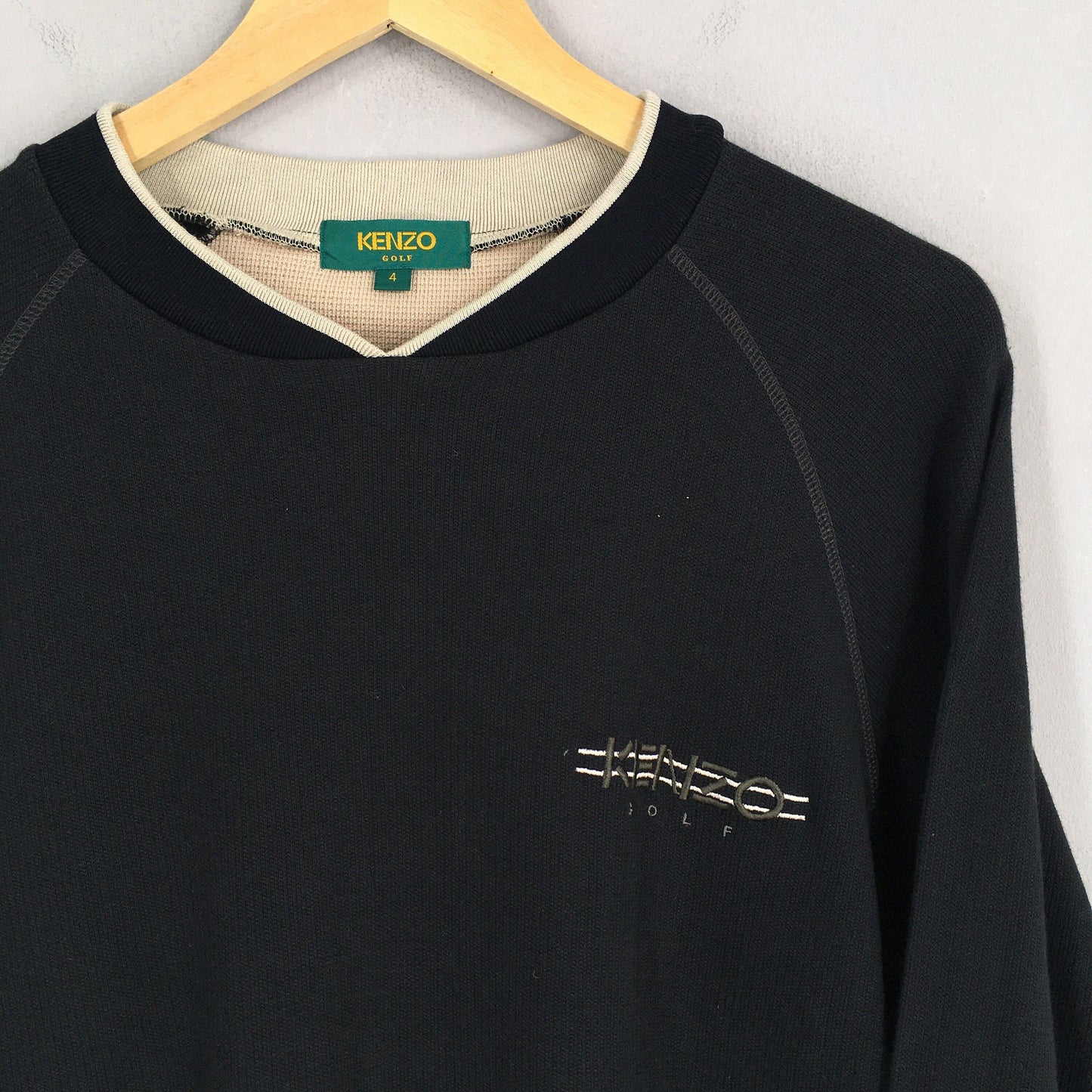 Kenzo Golf Black Sweater Large