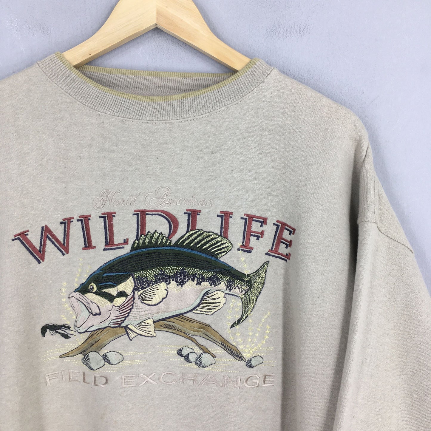 Wildlife Fish Seabass Outdoor Life Sweatshirt XLarge