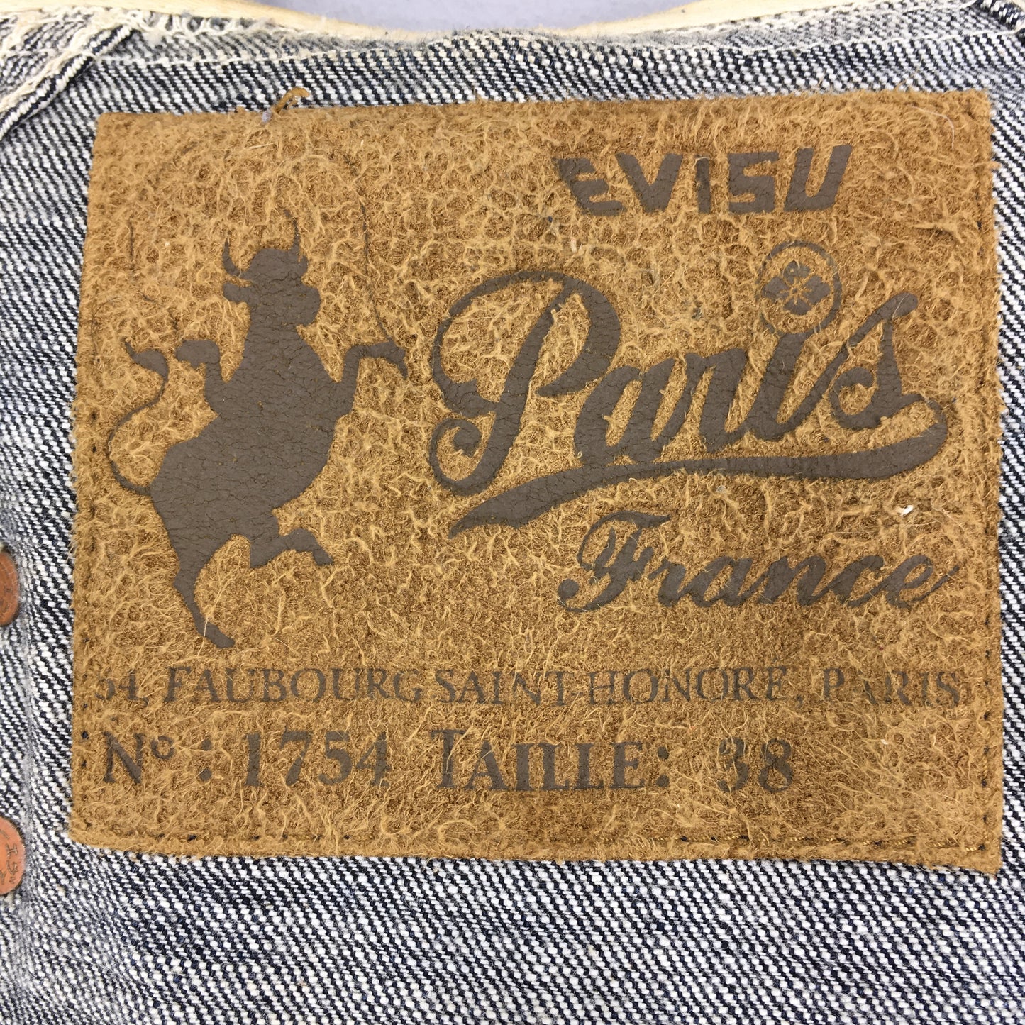 Evisu Paris France Denim Jacket