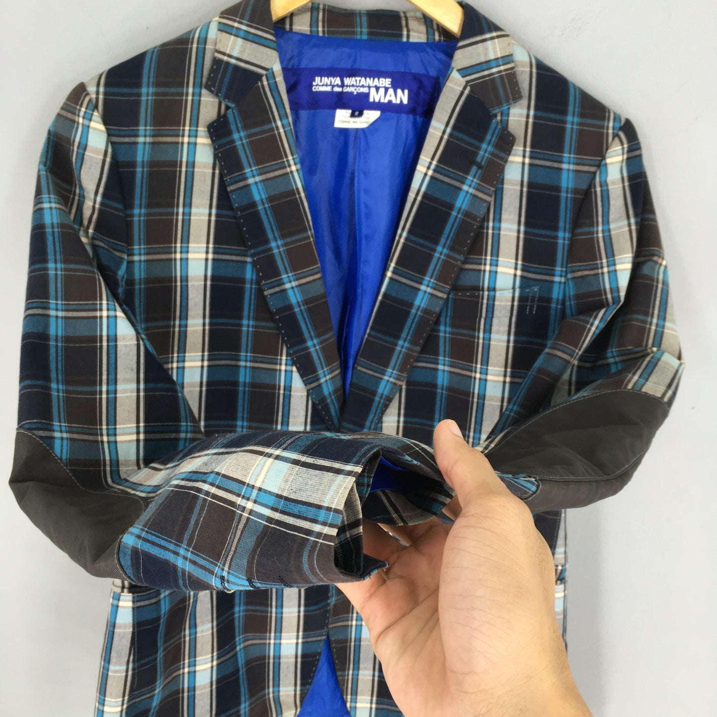 Comme Des Garcons Checkered Blazer