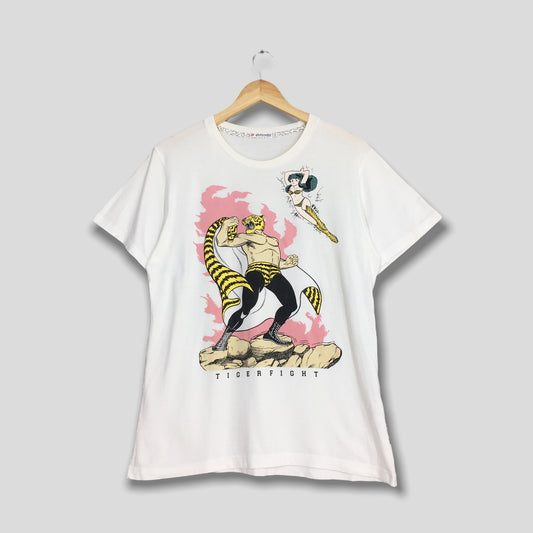 Urusei Yatsura Tiger Fight Anime Manga Tshirt Size L