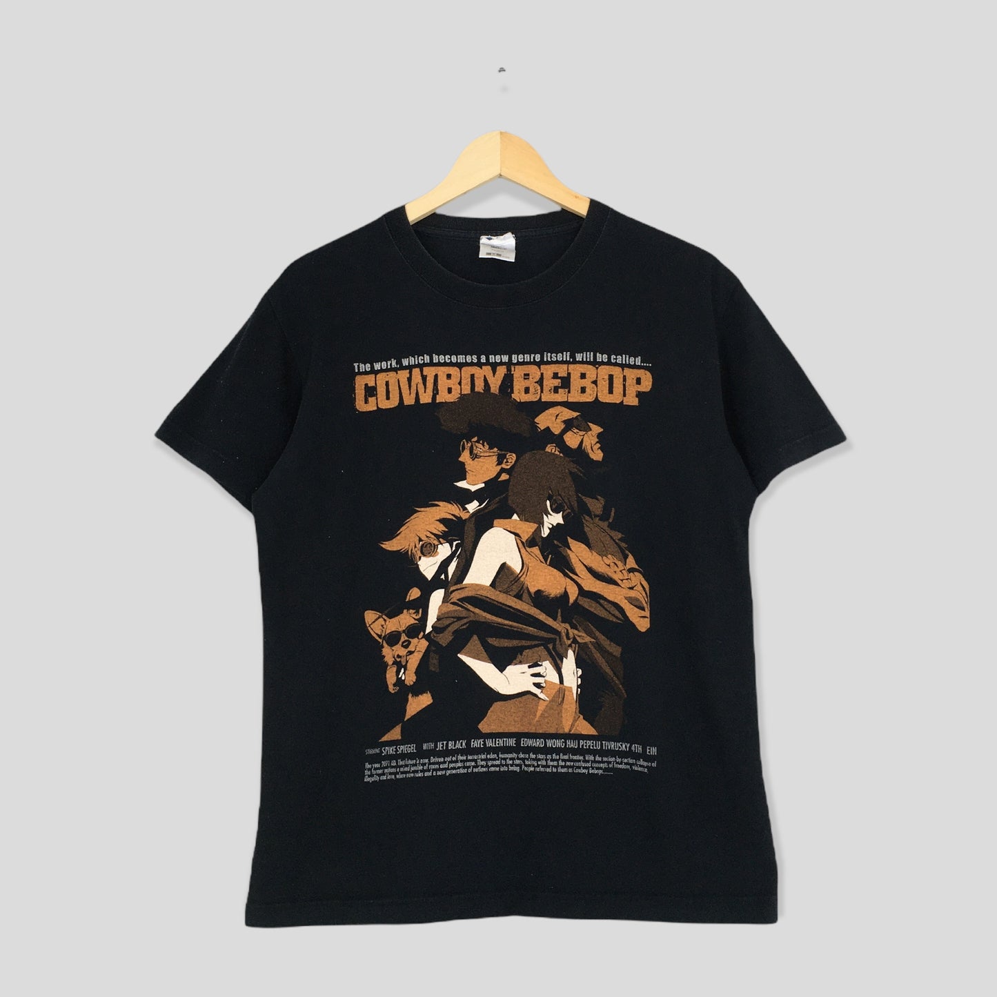 Cowboy Bebop Japanese Anime Manga Black Tshirt